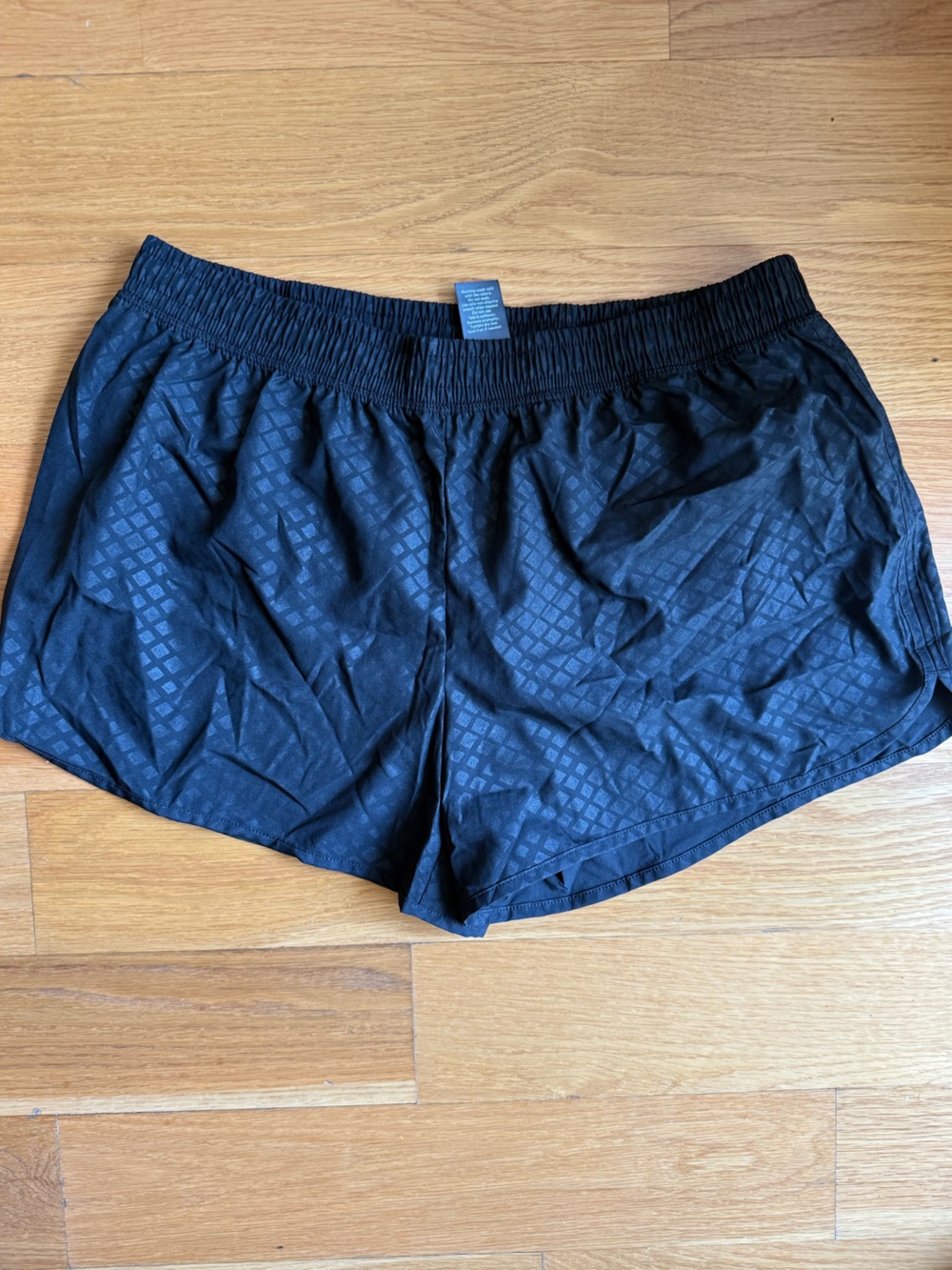 Champion Black Elastic Waist Athletic Shorts with Logo Tag